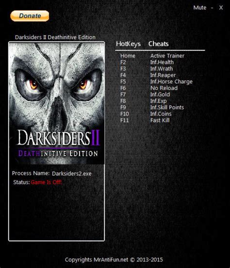 darksiders 2 trainer|Darksiders II Deathinitive Edition Cheats & Trainers for .